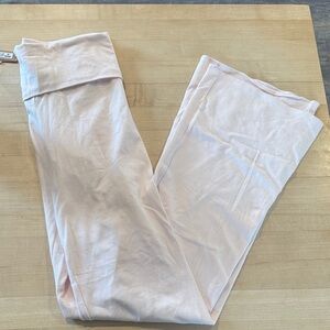 Skims Light Pink  cotton jersey fold over pant